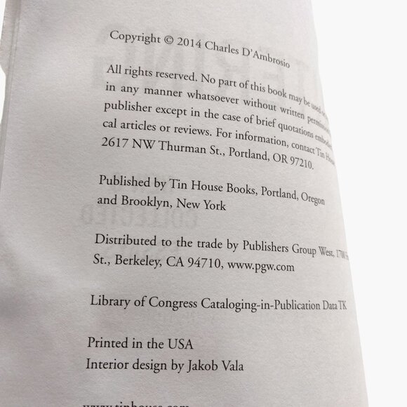 Loitering New Collected Essays Charles D Ambrosio Paperback Book Advance Copy - Picture 3 of 3